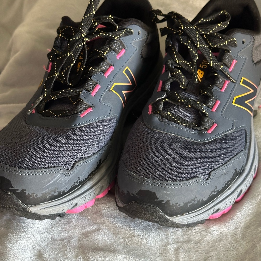 New Balance Charcoal and Pink Running Shoes